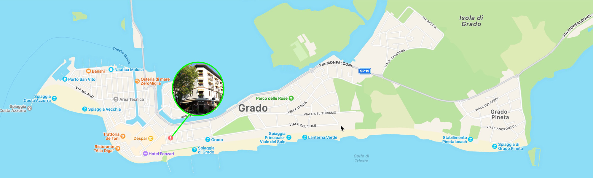 Map of Grado